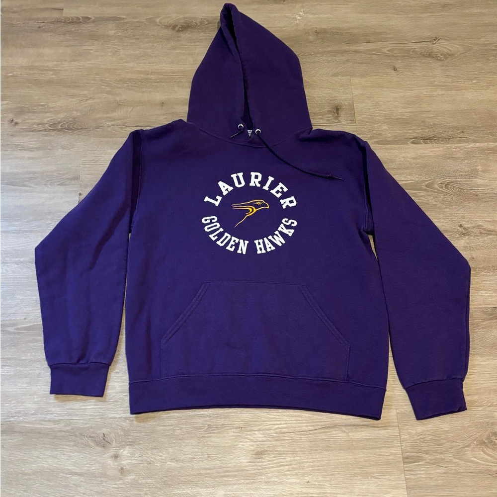 Laurier Golden Hawks Jerzees Purple Hoodie